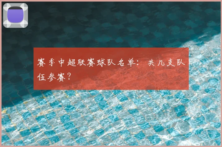 赛季中超联赛球队名单：共几支队伍参赛？