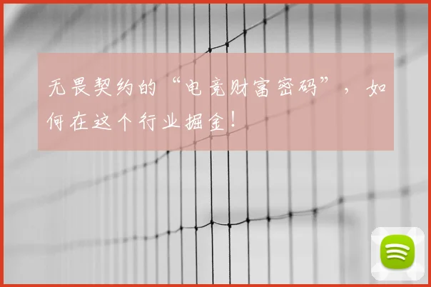 无畏契约的“电竞财富密码”，如何在这个行业掘金！